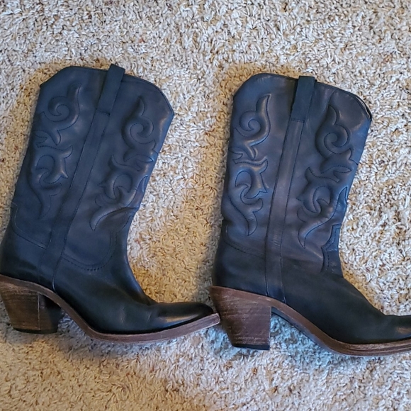 Lucchese Black Boots - Picture 3 of 4